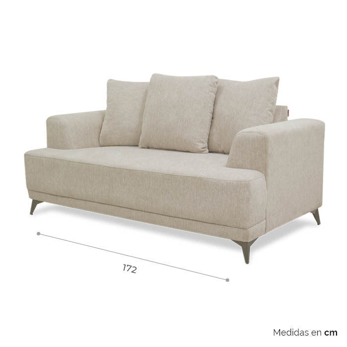 Love Tela Beige Bria | Love Seat | salas